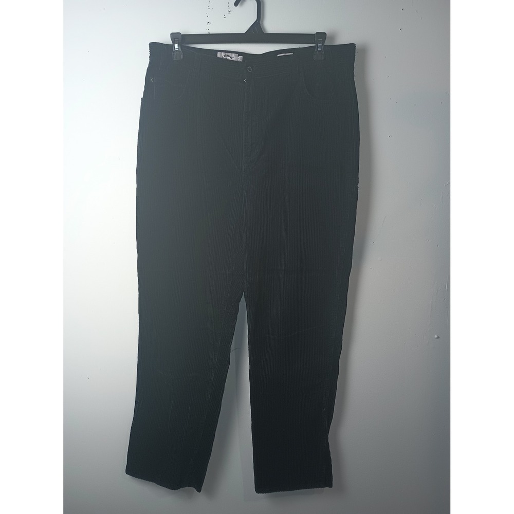 Callaway Golf Sport Mens Corduroy Pants 38x32 Black Blue Cotton Straight Leg